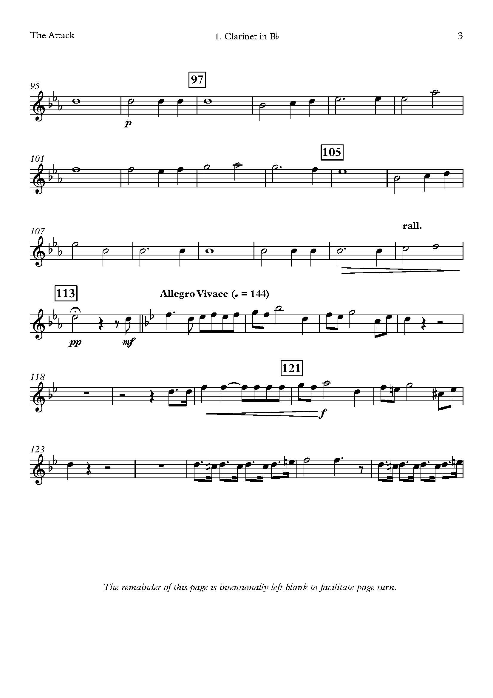 Laurent de Rillé | L'Assaut | for Clarinet Quartet - Image 4