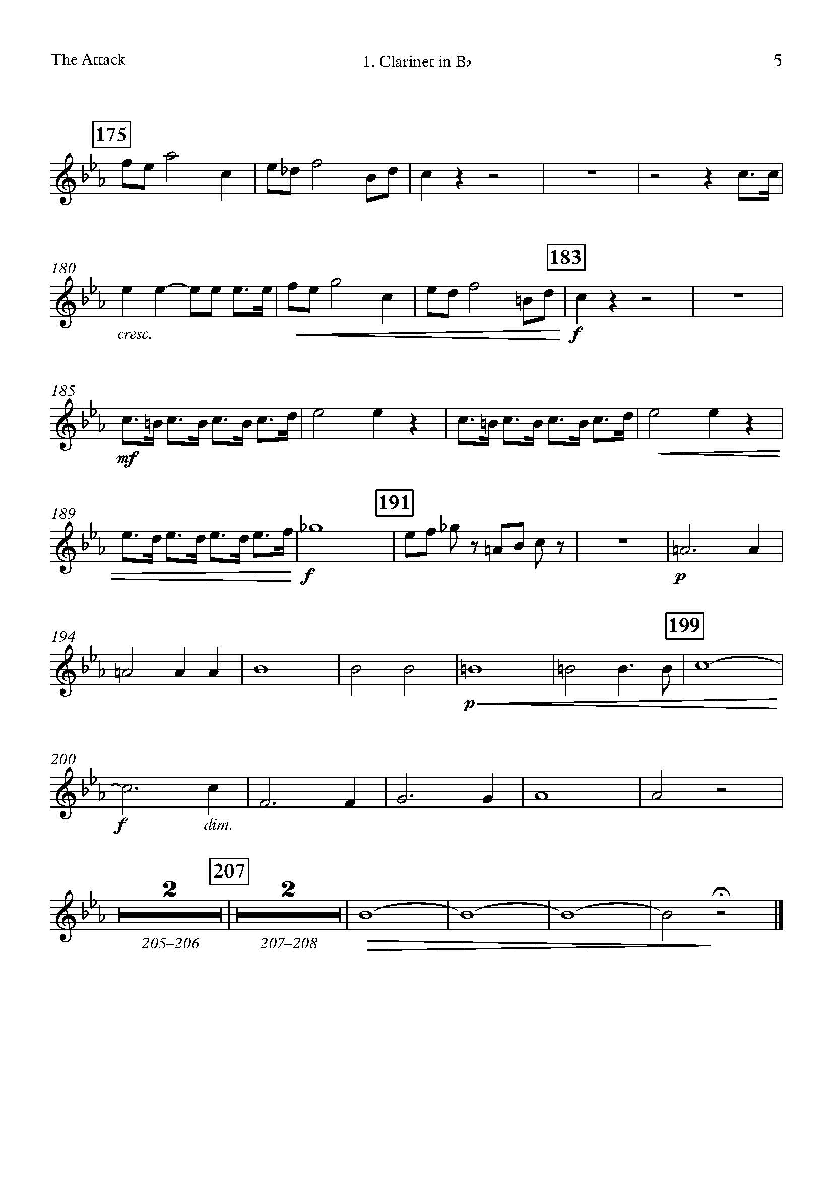 Laurent de Rillé | L'Assaut | for Clarinet Quartet - Image 6