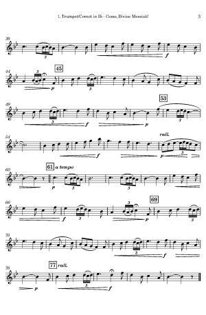 Simon-Joseph Pellegrin | Come, Divine Messiah | for Brass Quartet