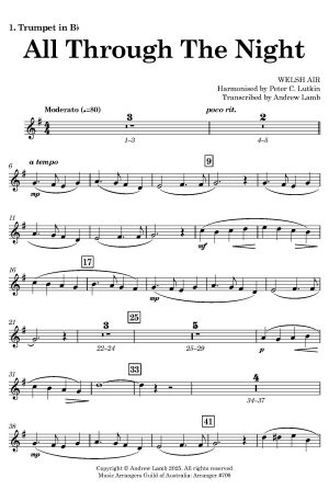 Peter LUTKIN | All Through The Night | for Brass Quintet