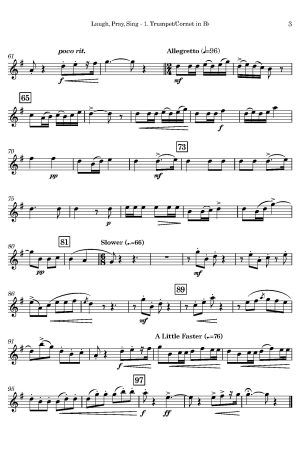 Adolphe Danhauser | Laugh, Pray, Sing | for Trumpet Trio