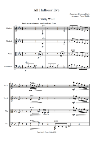 All Hallows’ Eve: String Quartet