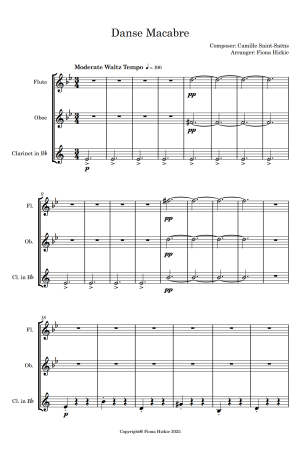 Danse Macabre – Woodwind Trio