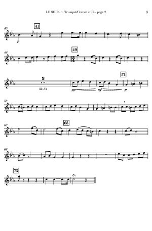 Émile Pessard | Le Soir | for Trumpet Trio