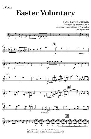Emma Louise Ashford | Easter Voluntary | for String Quintet