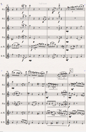 Cats on the Town. Original for Flute Choir.