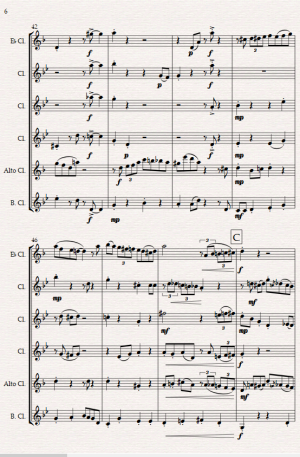 Cats on the Town, Original for Clarinet Choir.