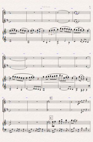 “Jacaranda”. Original Tango for Flute and Clarinet Duet with Piano