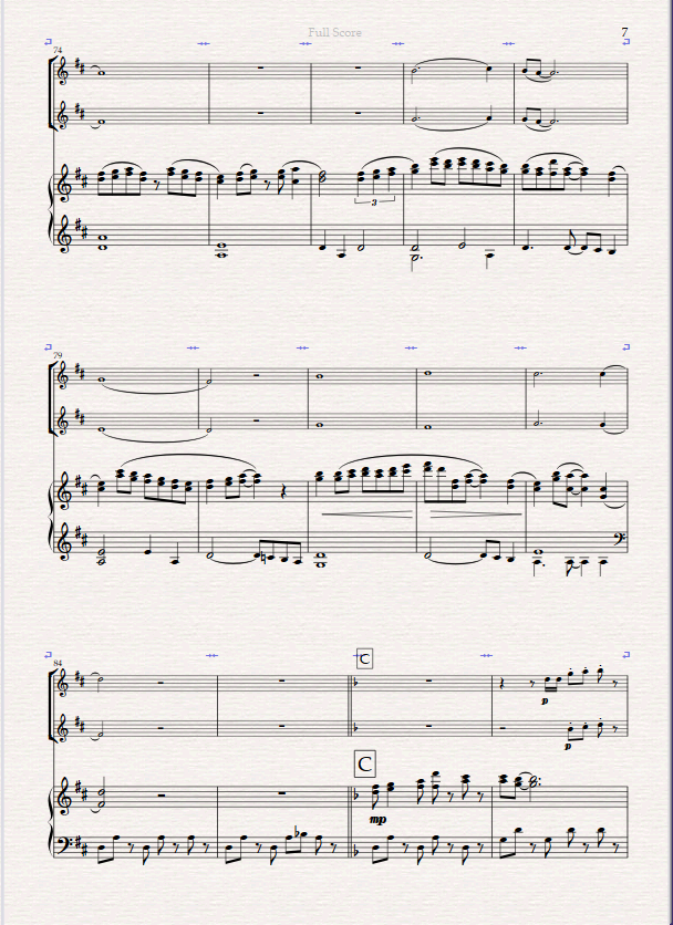 "Jacaranda". Original Tango for Flute Duet and Piano - Image 3