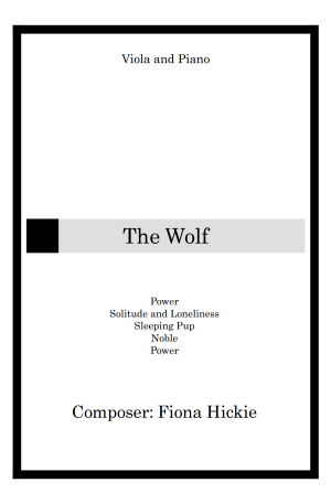 New Releases The Wolf: Viola and Piano