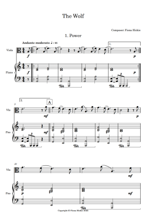 New Releases The Wolf: Viola and Piano