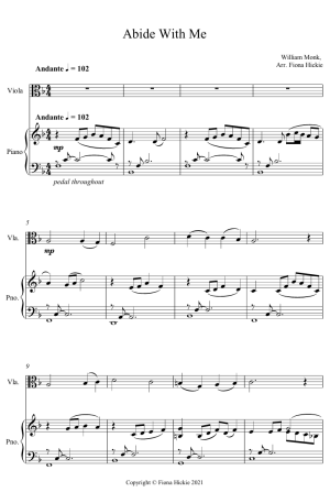 New Releases Abide With Me Viola and Piano