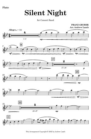 Silent Night (arr. for Concert Band)