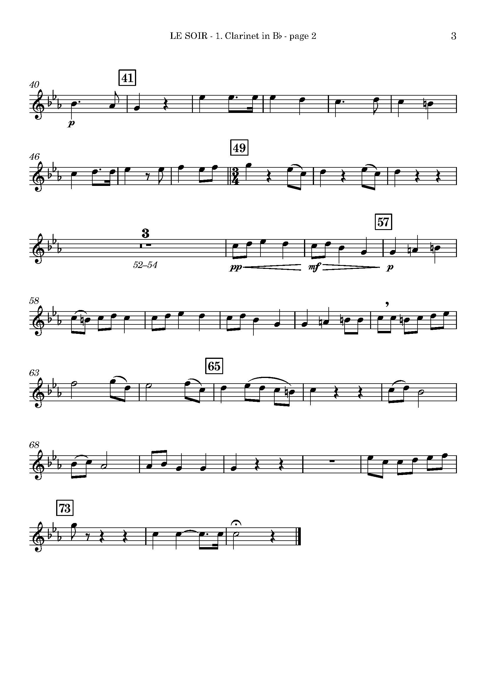 Émile Pessard | Le Soir | for Clarinet Trio Émile Pessard | Le Soir | for Clarinet Trio - Image 3