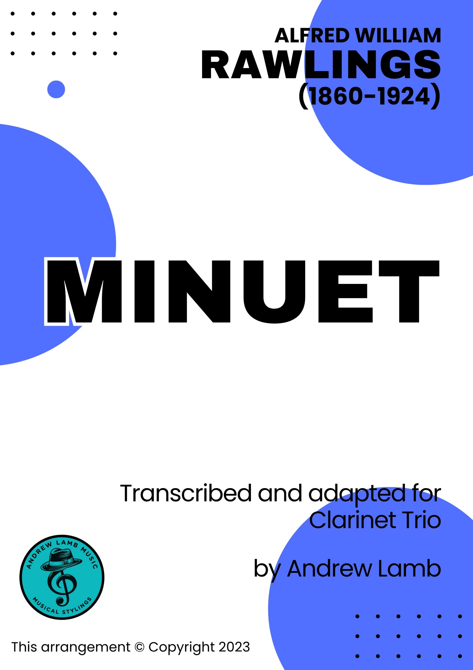Minuet (arr. for Clarinet Trio) Cover Clarinet Minuet scaled