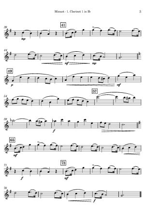 Minuet (arr. for Clarinet Trio)