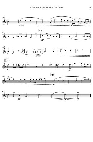 New Releases Arthur Sullivan | The Long Day Closes | for Clarinet Quartet