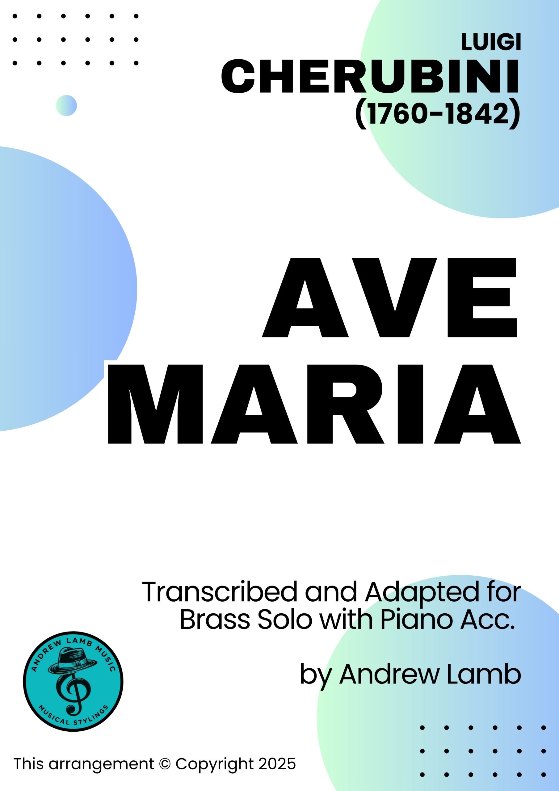 LUIGI CHERUBINI | Ave Maria | for Bb, C and B.C. Brass Instruments