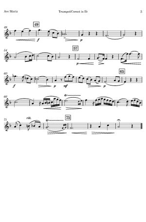 LUIGI CHERUBINI | Ave Maria | for Bb, C and B.C. Brass Instruments