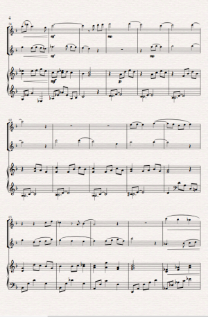 Cantilena. (A Modern Lullaby) for Flute Duet and Piano.