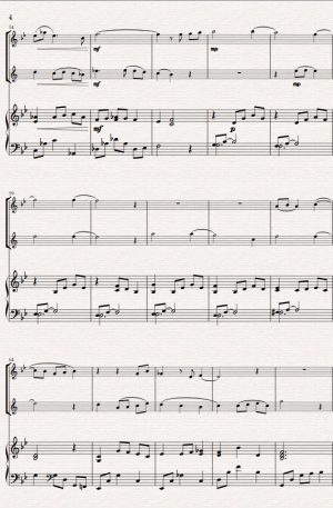 Cantilena. (A Modern Lullaby) for Flute, Clarinet and Piano.