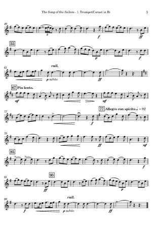 Jules MINARD | Le Chant Des Matelots | for Trumpet Trio