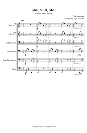 Still, Still, Still; for low brass sextet