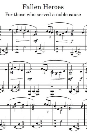 Fallen Heros – Piano Solo