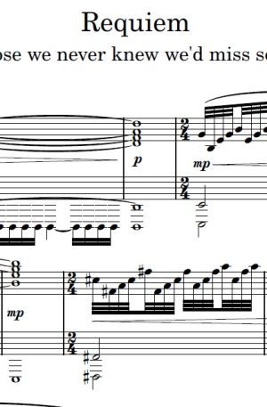 Requiem – Piano Solo