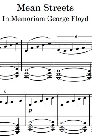 Mean Streets – Piano Solo