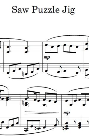 Saw Puzzle Jig – Piano Solo
