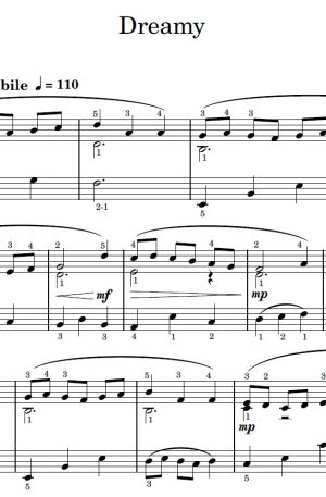 Dreamy – Piano Solo