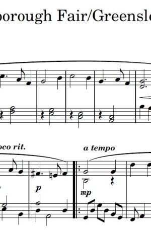 Scarborough Fair/Greensleeves – Piano Solo