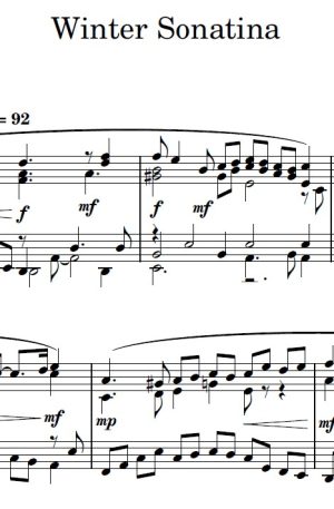 Winter Sonatina – Piano Solo