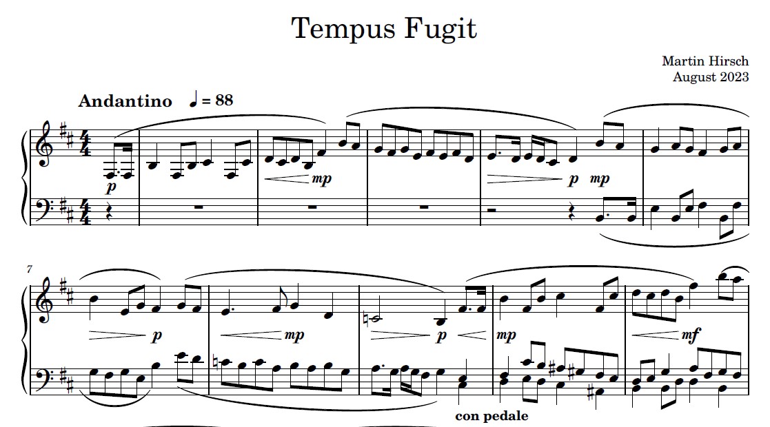 Tempus Fugit - Piano Solo - Image 2