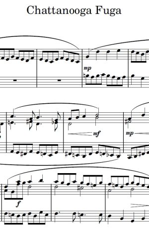 Chattanooga Fuga – Piano Solo