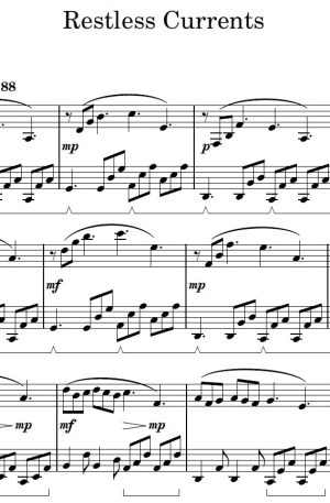 Restless Currents – Piano Solo