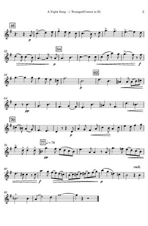 Jules BENEDICT | A Night Song | Brass Quartet