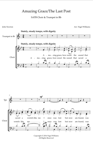 Amazing Grace (SATB Choir), with ‘The Last Post’ (trumpet)