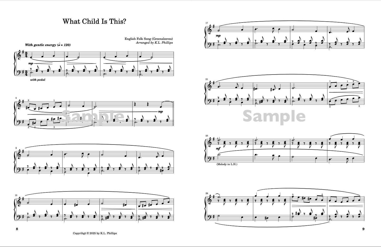 Ten Christmas Offerings - Short Solos Ideal for Offertory Music for the Church Pianist Ten Christmas Offerings - Short Solos Ideal for Offertory Music for the Church Pianist - Image 5