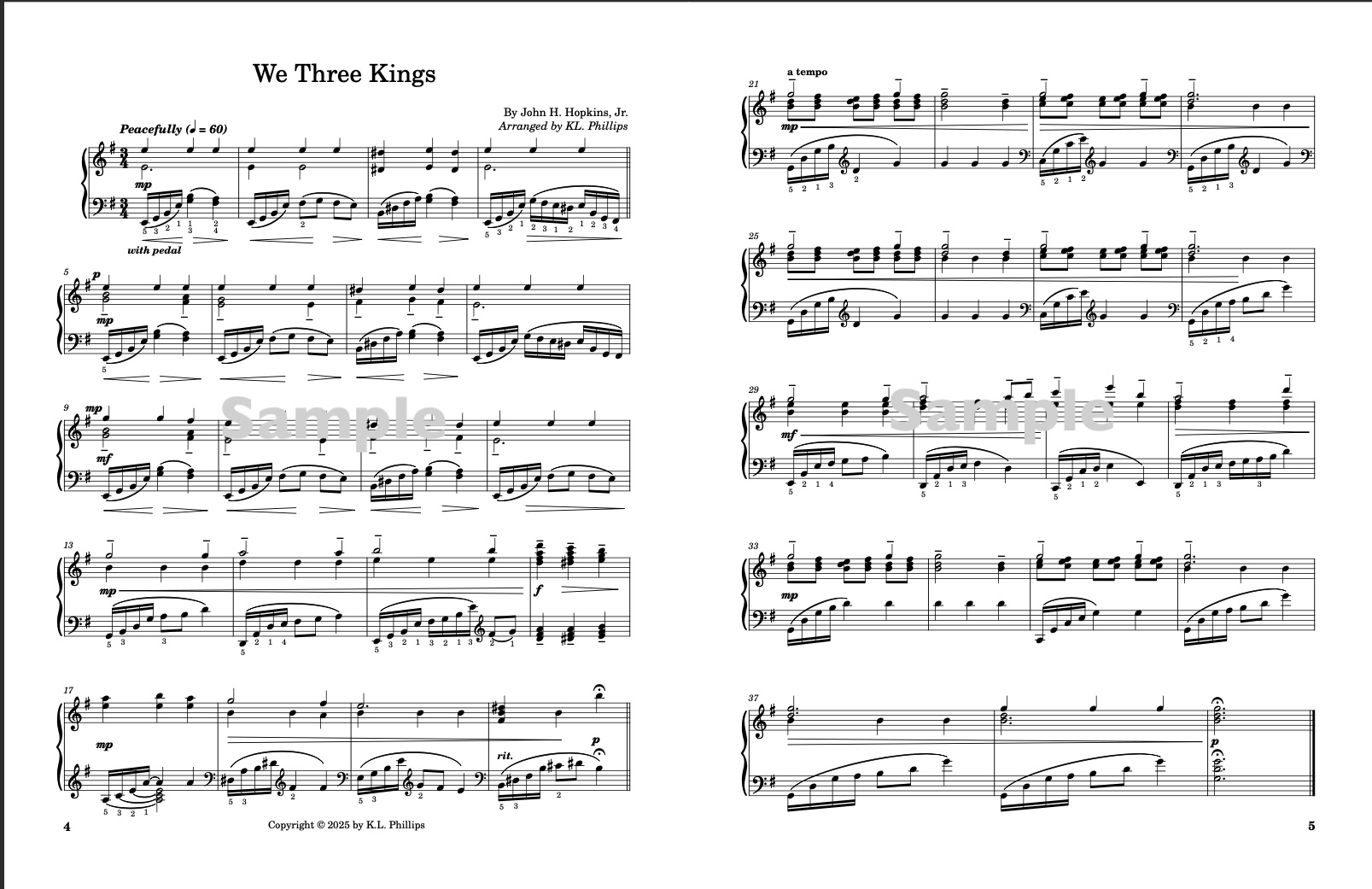 Ten Christmas Offerings - Short Solos Ideal for Offertory Music for the Church Pianist Ten Christmas Offerings - Short Solos Ideal for Offertory Music for the Church Pianist - Image 3