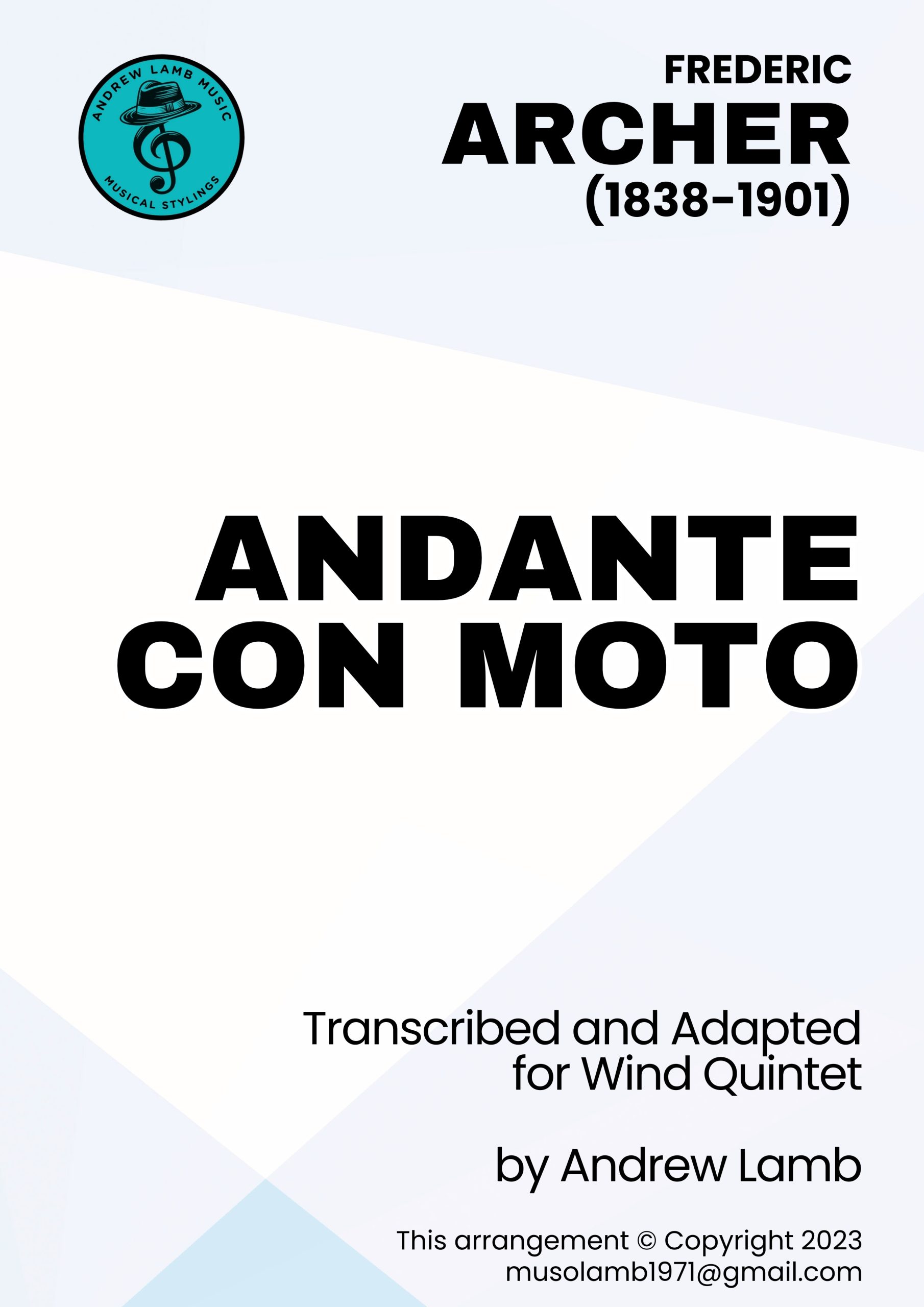 Frederic ARCHER | Andante Con Moto | Wind Quintet Frederic ARCHER | Andante Con Moto | Wind Quintet