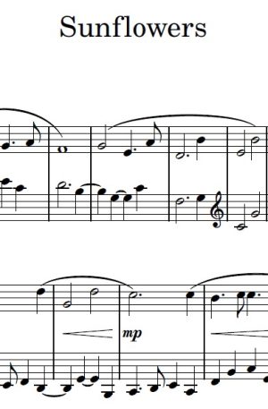 Sunflowers – Piano Solo