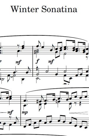 Winter Sonatina – Piano Solo