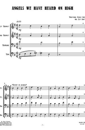 10 Christmas Songs for Brass Quartet: Second Edition