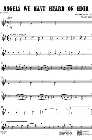 10 Christmas Songs for Brass Quartet: Second Edition