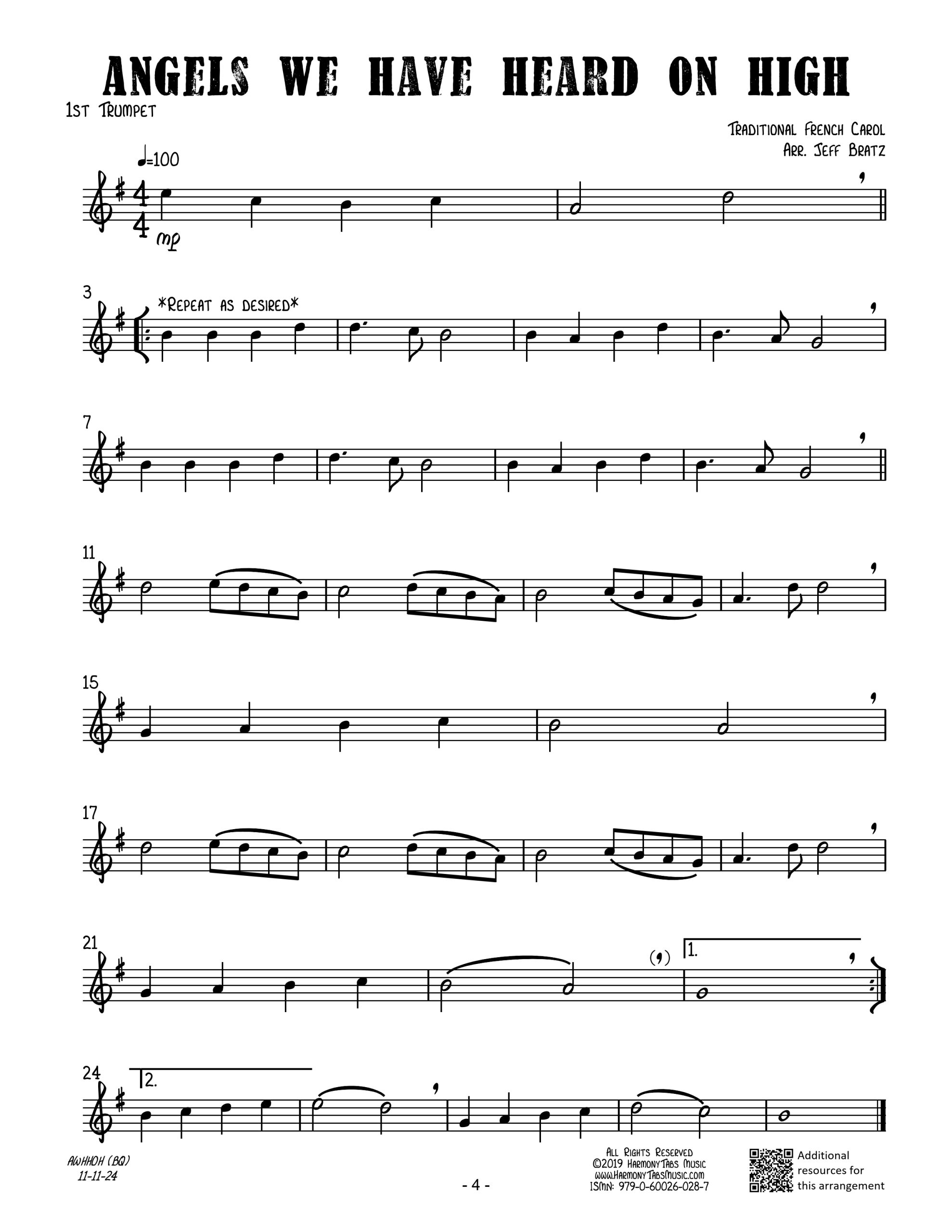 10 Christmas Songs for Brass Quartet: Second Edition - Image 4