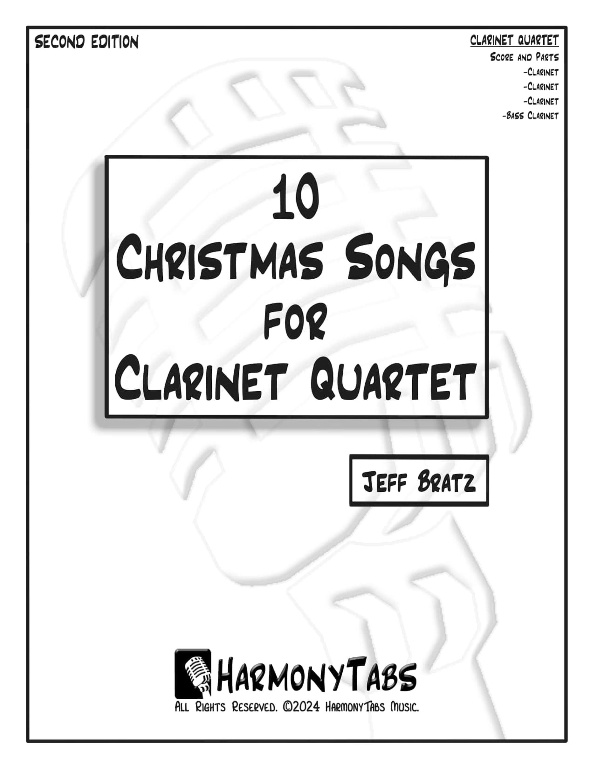 10 Christmas Songs for Clarinet Quartet - Cover