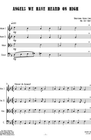 10 Christmas Songs for String Quartet: Second Edition