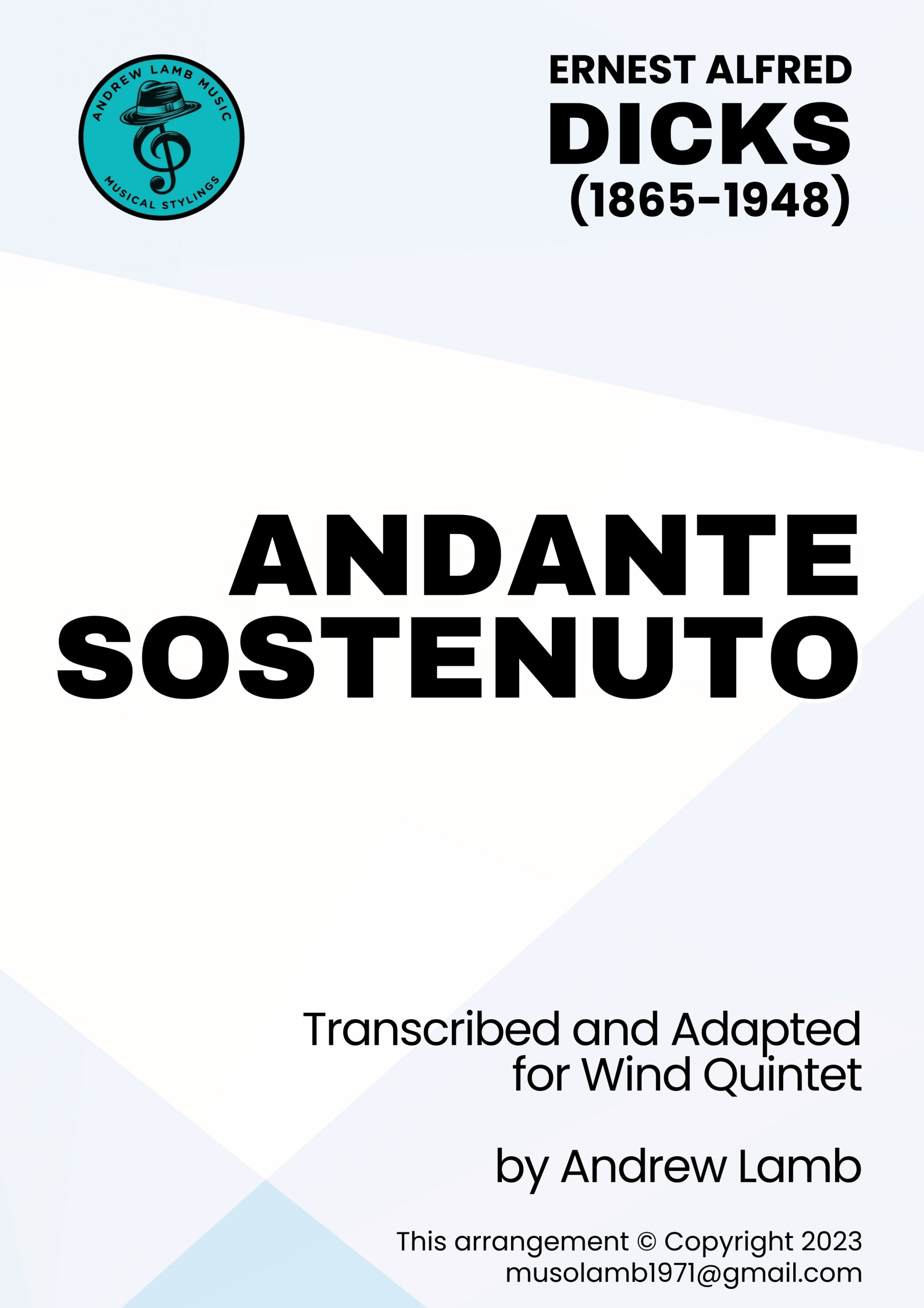 Ernest Dicks | Andante Sostenuto | Wind Quintet